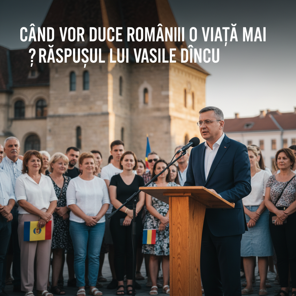 Când vor avea românii o viață mai bună? Declarațiile lui Vasile Dîncu