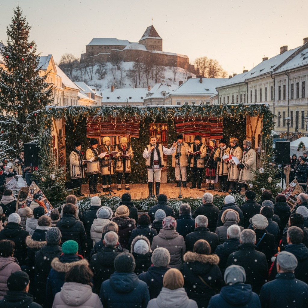 Concert de colinde la Deva cu Ștefan Hrușcă – Magia Crăciunului în oraș