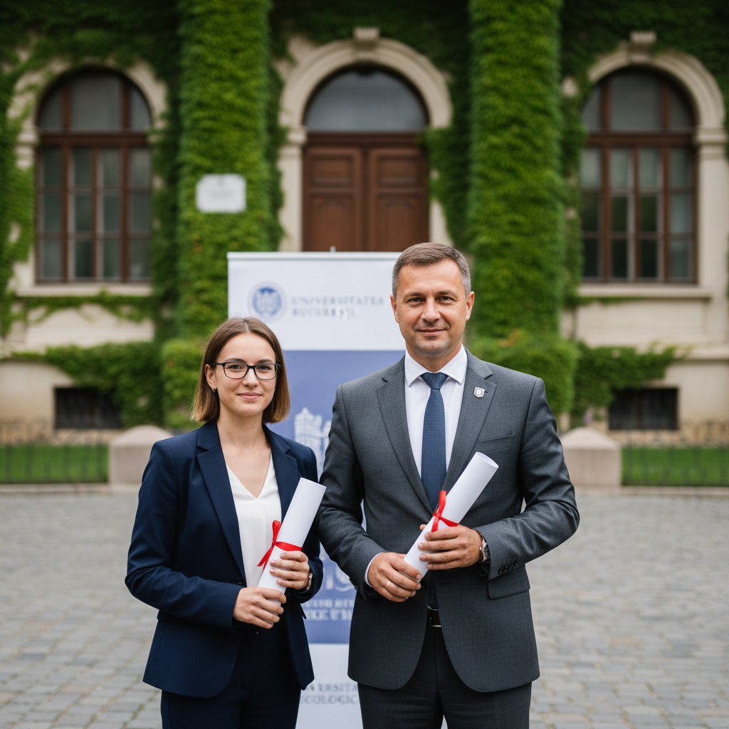 Diplomă la Universitatea din București și cursuri la Universitatea Ecologică