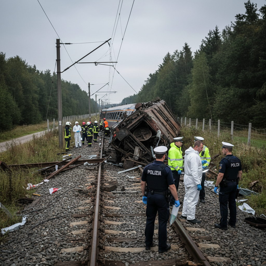 Incident grav pe calea ferată, cauzat de persoane necunoscute – alerta la nivel local
