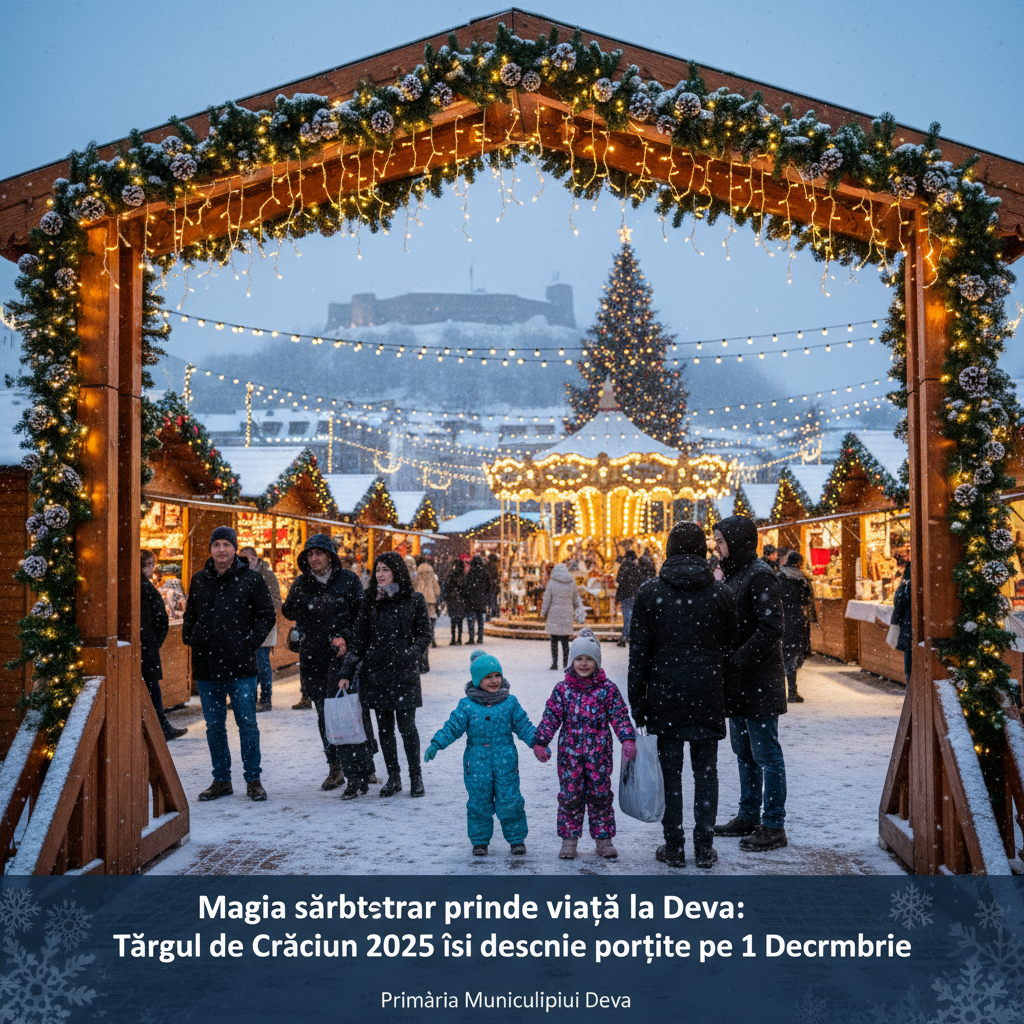 Magia sărbătorilor prinde viață în oraș