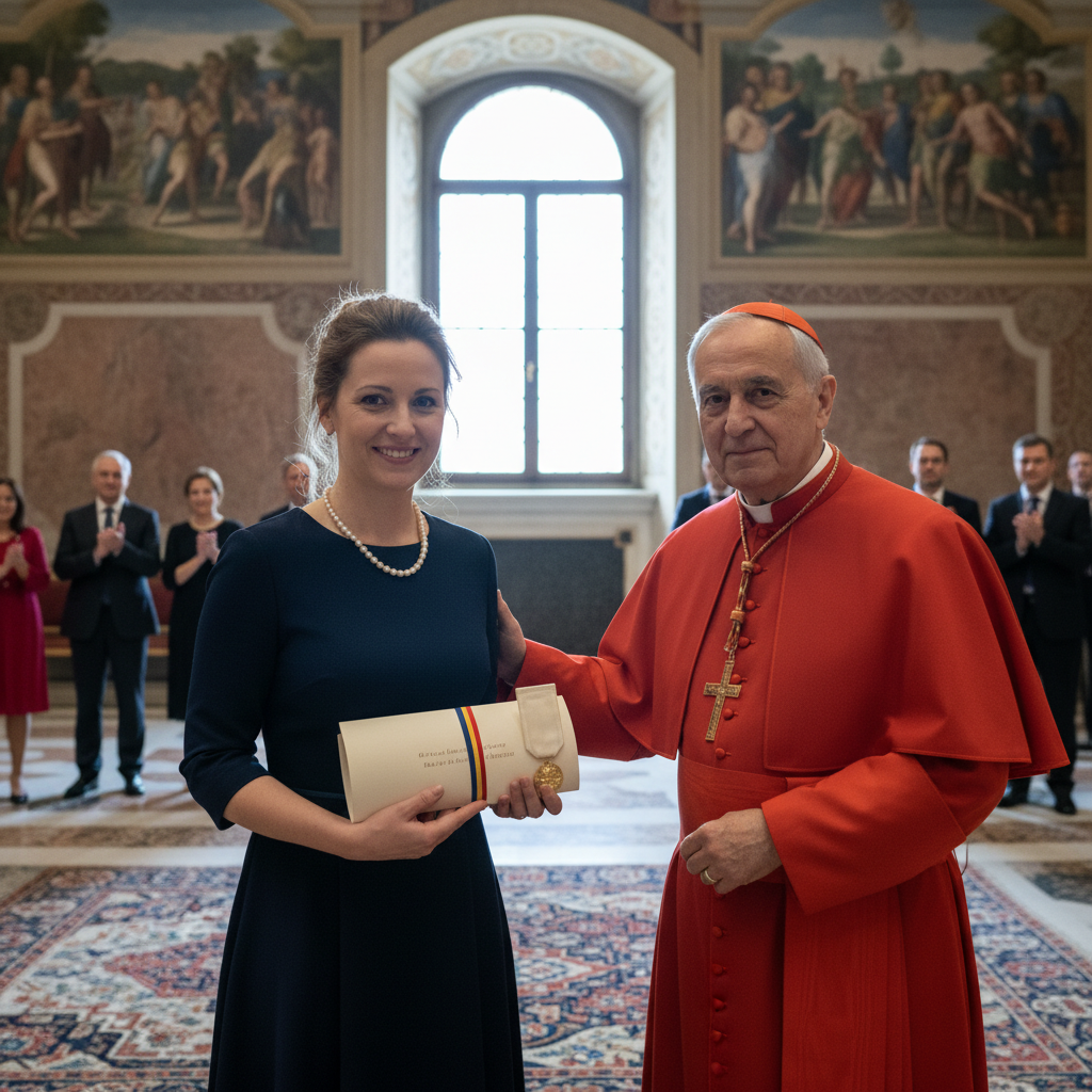 O tânără din Cluj, distinsă cu un premiu prestigios la Vatican