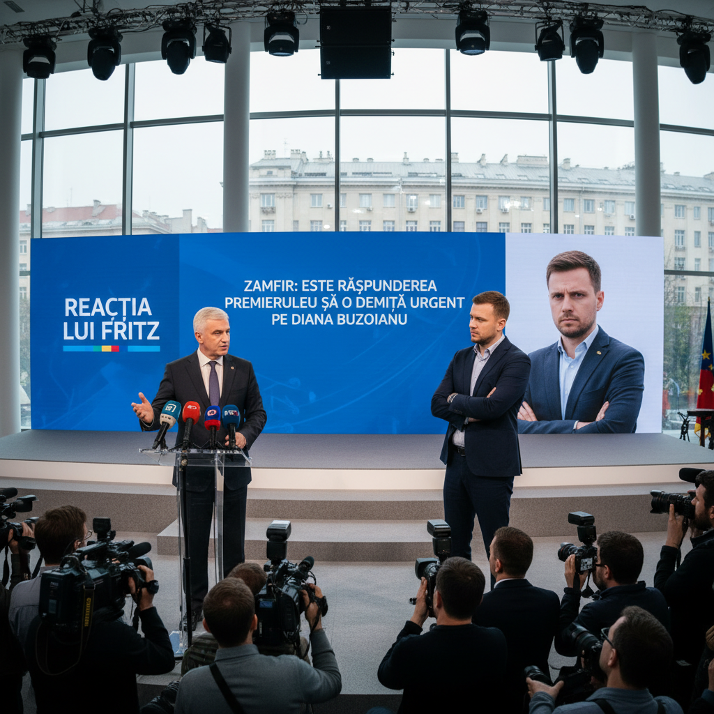 Premierul trebuie să o demită imediat pe Diana Buzoianu – Răspunsul lui Fritz