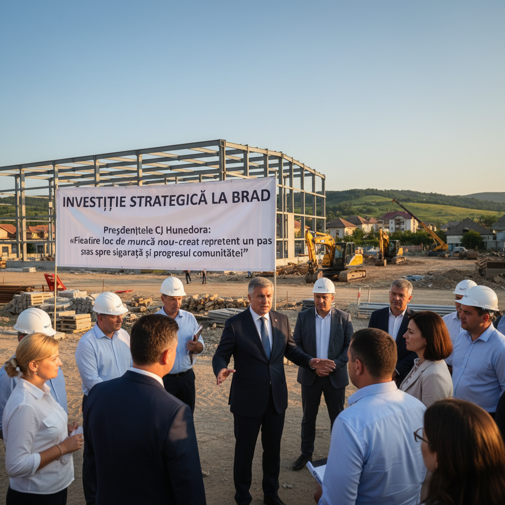 Președintele CJ Hunedoara evidențiază impactul locurilor de muncă noi pentru siguranța și dezvoltarea comunității